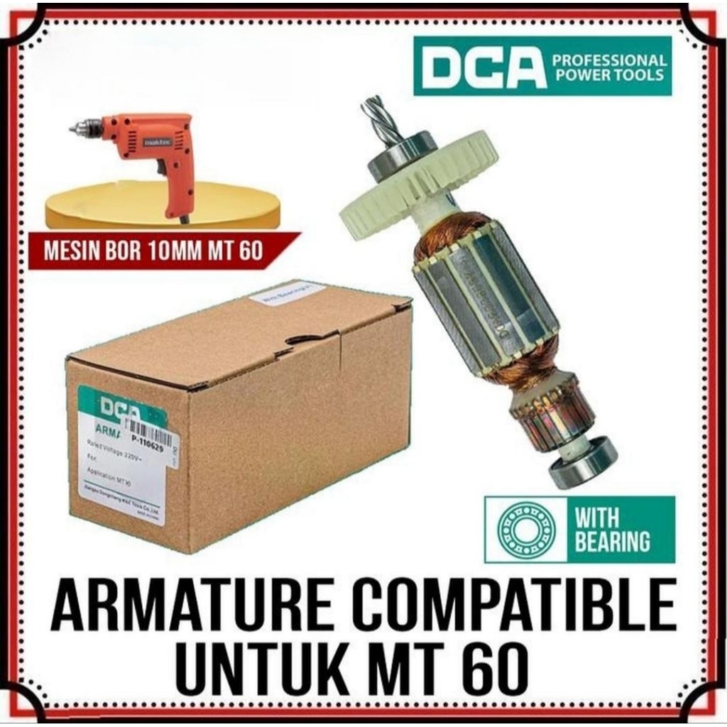 ARMATURE BOR 10mm  MAKTEC MT60 / ANGKER BOR 10mm MAKITA M0600B