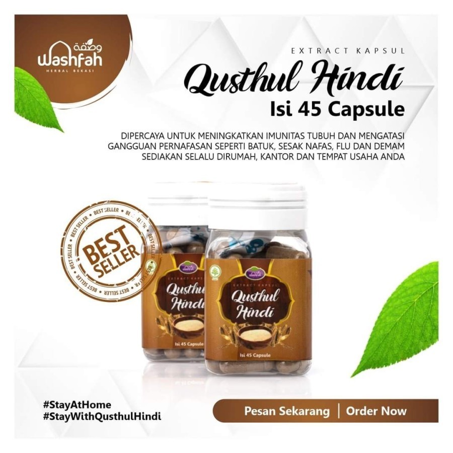 Qusthul Hindi Qist Al hindi Washfah Original 45 Kapsul