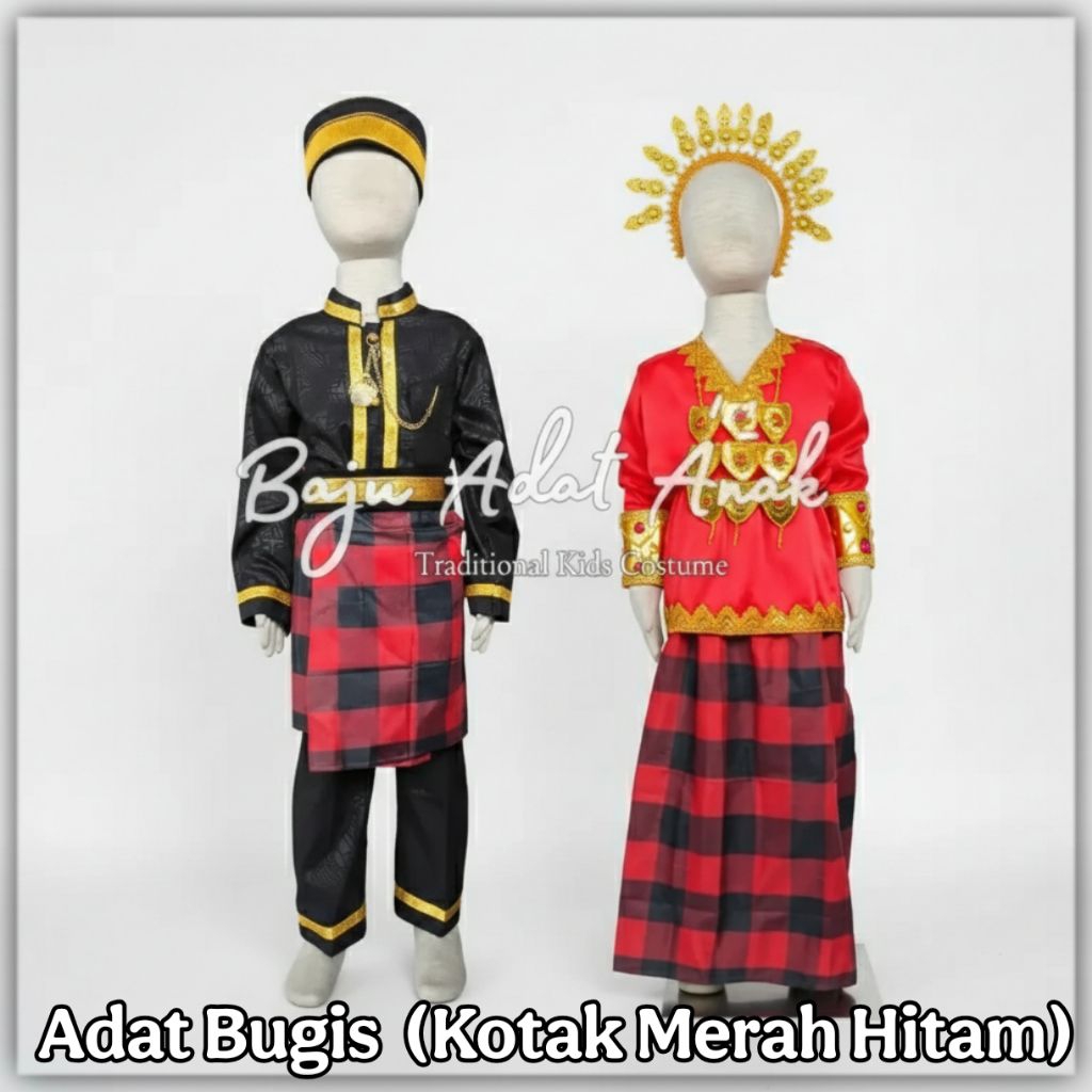 BAJU BODO ANAK PEREMPUAN | BAJU ADAT BUGIS MAKASSAR ANAK PEREMPUAN | BAJU ADAT BUGIS ANAK LAKI-LAKI 
