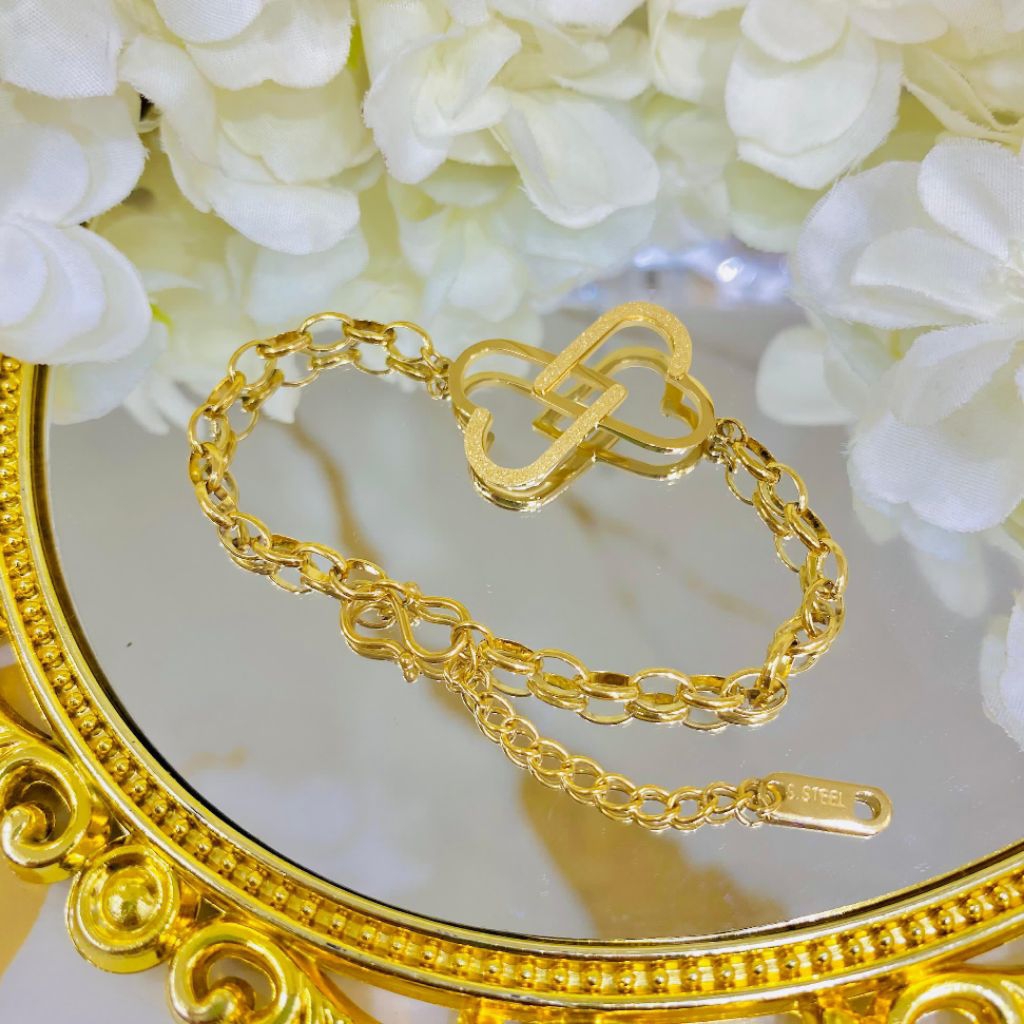 Gelang flat pita titanium