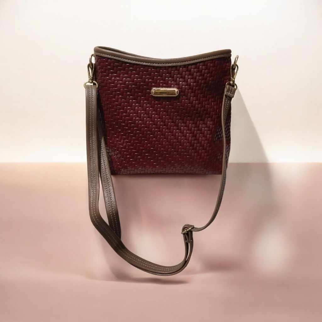 Tas Selempang Wanita Elegan - Warna Merah Marun