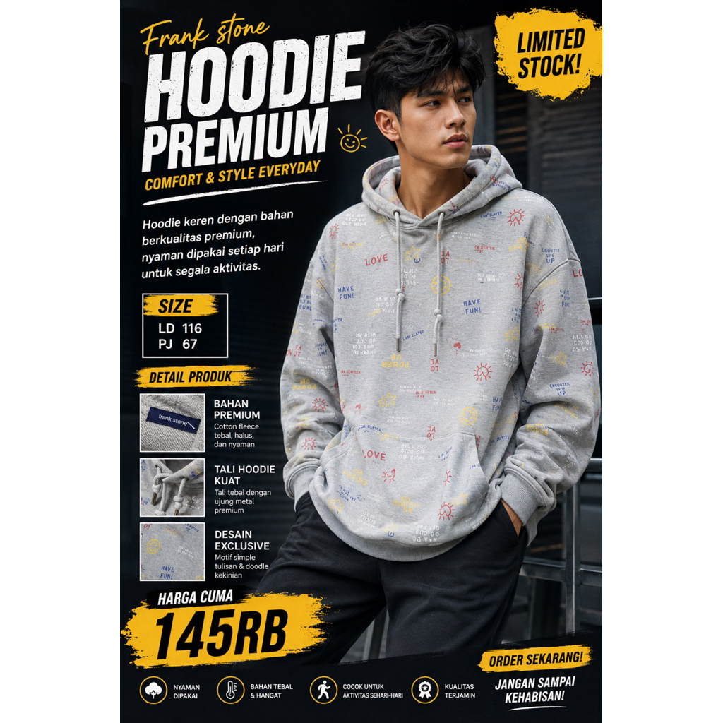 Hoodie frank stone size on pict Fnf SB mksre