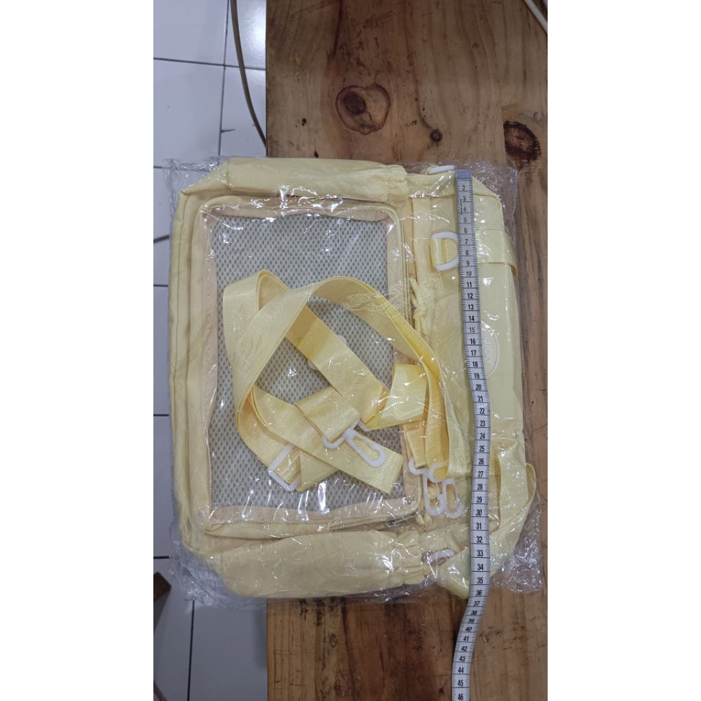 Tas itabag waterproof Kuning slempang sleting NEW