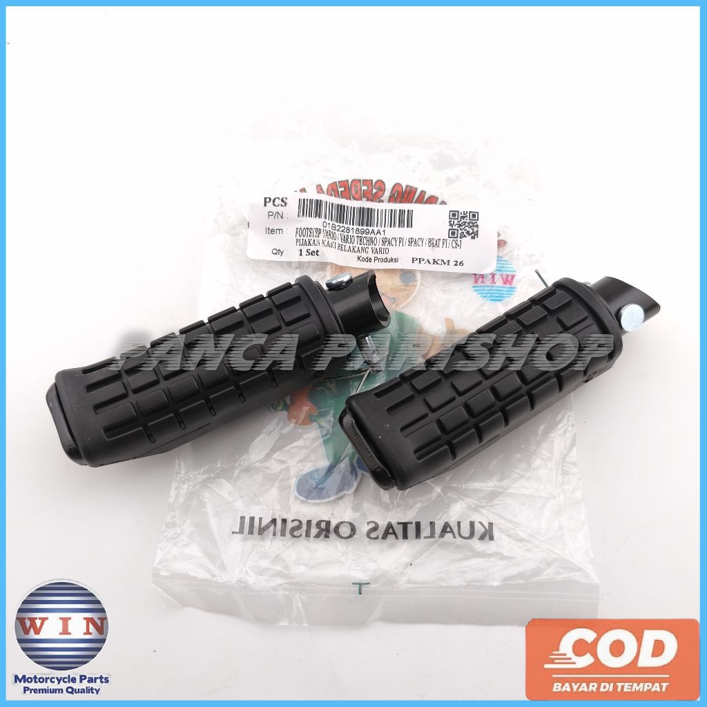 WIN - FOOTSTEP BELAKANG VARIO 110 CW KARBU BEAT FI SPACY CS1 VARIO TECHNO 110 CBS MERK WIN PIJAKAN K