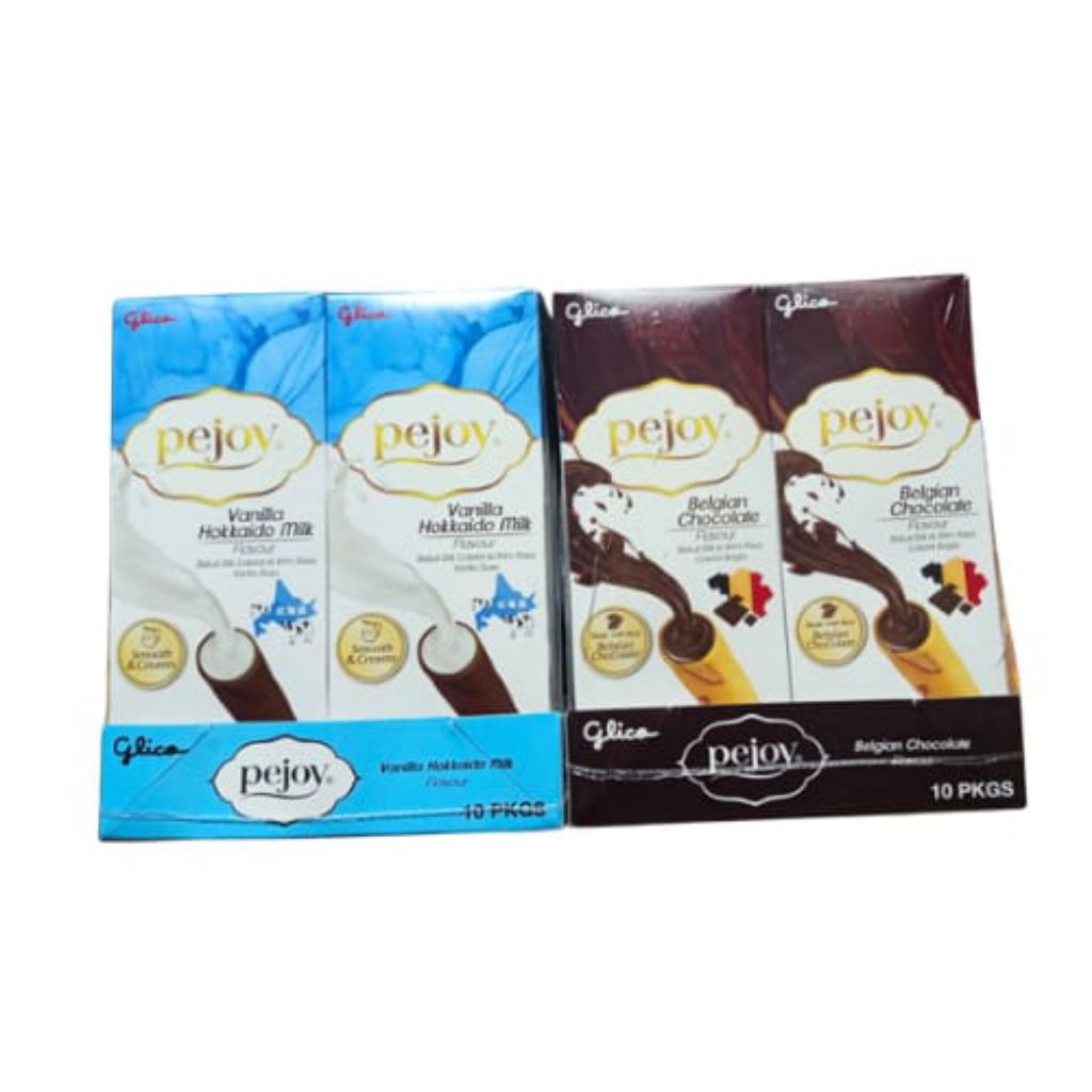 Glico Pejoy Coklat dan Vanila Pack isi 20 gr x 10 pcs