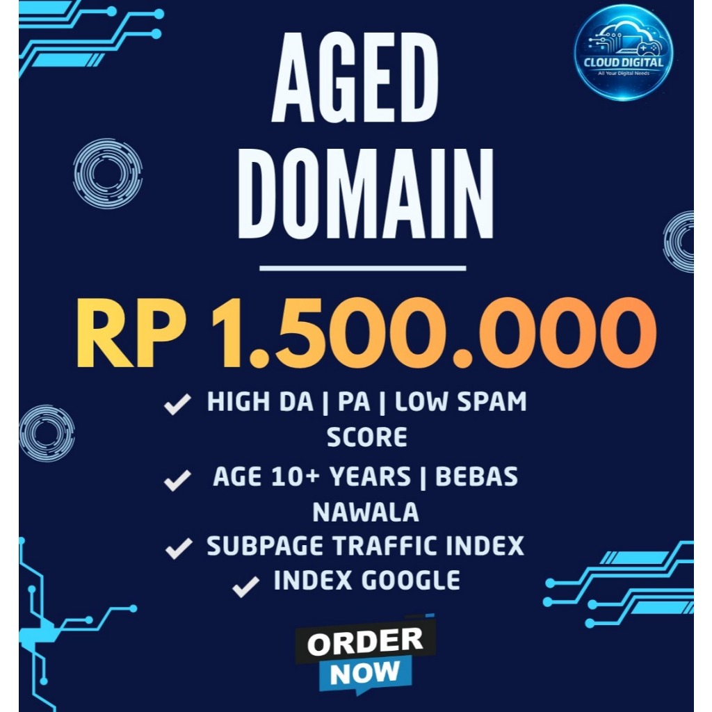 AGED DOMAIN INDEX GOOGLE High DA, PA, HQ BACKLINK, BL