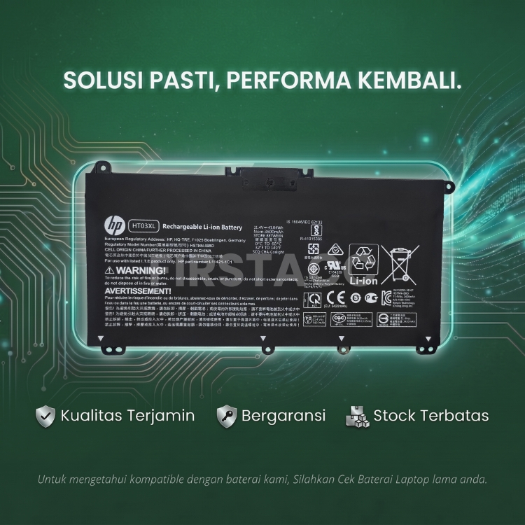 ORI Baterai Laptop HP 14s-CF1045TU 14s-CF1046TU 14s-CF1047TU 14s-CF1051TU