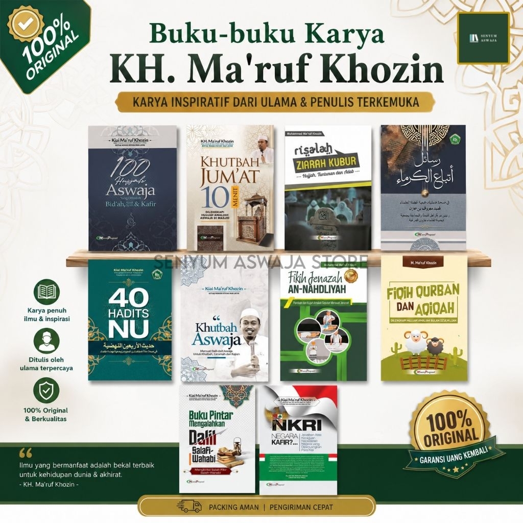 Buku-Buku Karya Kiai Ma'ruf Khozin tentang Keaswajaan