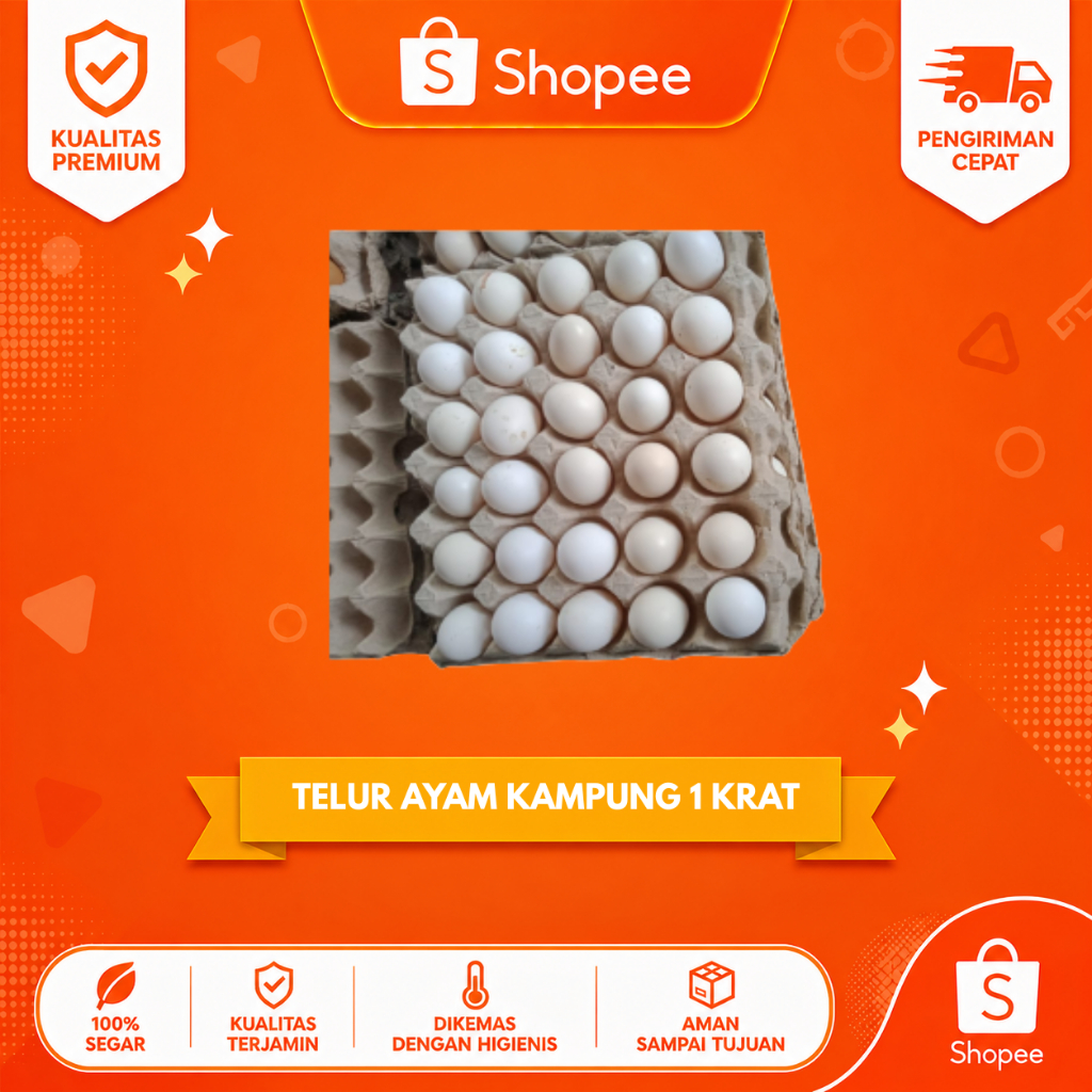 Telur Ayam Kampung 1 Krat