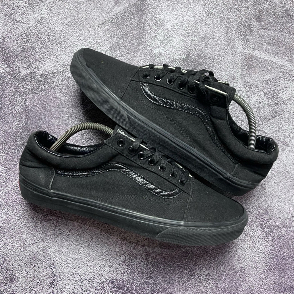 [Size 46] Rare Vans Oldskool Black Full Black Triple Black Second Original Kondisi Mulus Nominus. Ha