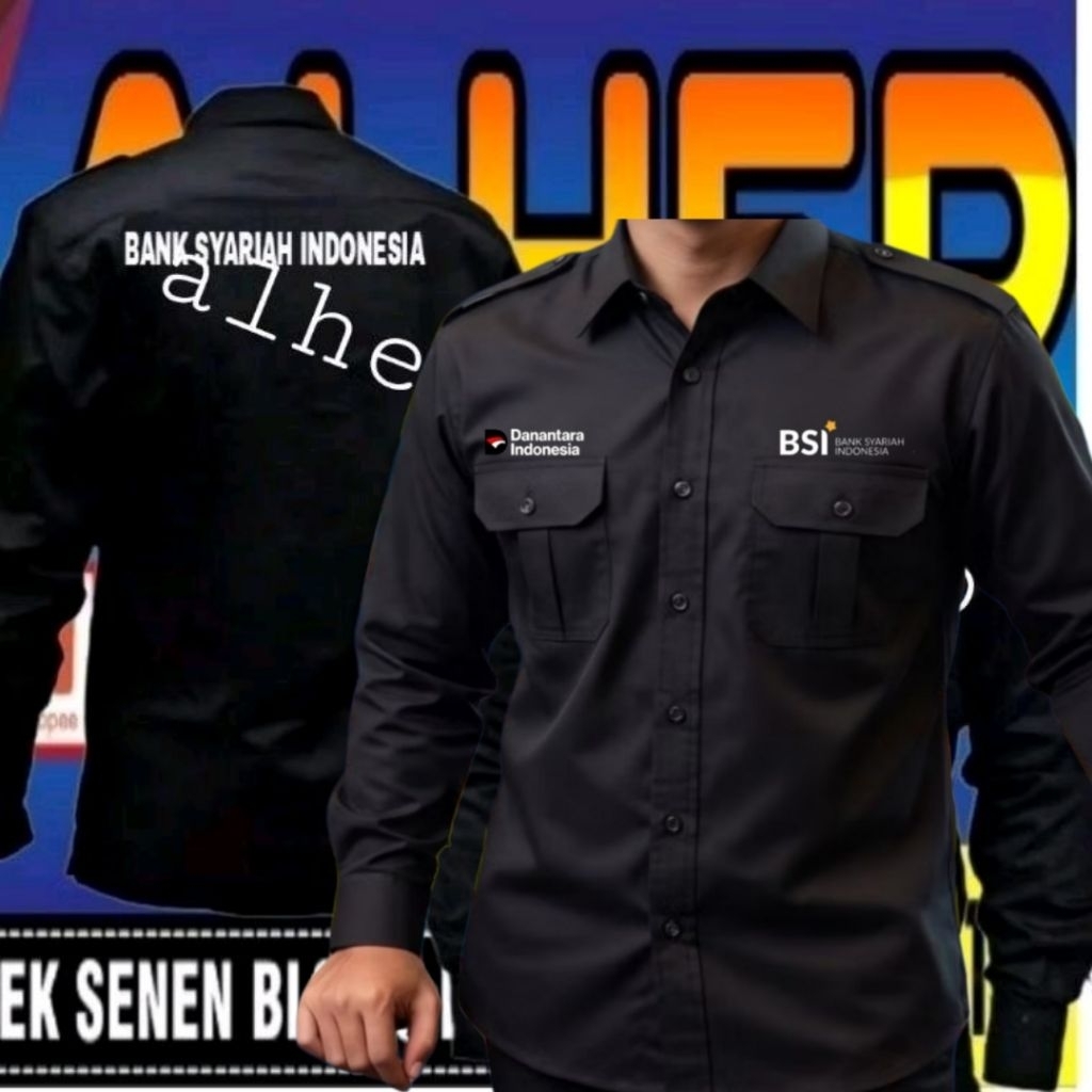 ready kemeja Bank BSI baju bank BSI seragam Bank BSI pdh Bank BSI kemeja kerja bank BSI baju kerja B