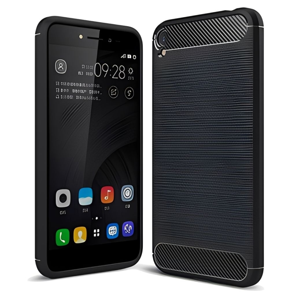 Case Asus Zenfone Live A007 ZB501KL Carbon Fiber Soft TPU Slim Fit Casing Silikon