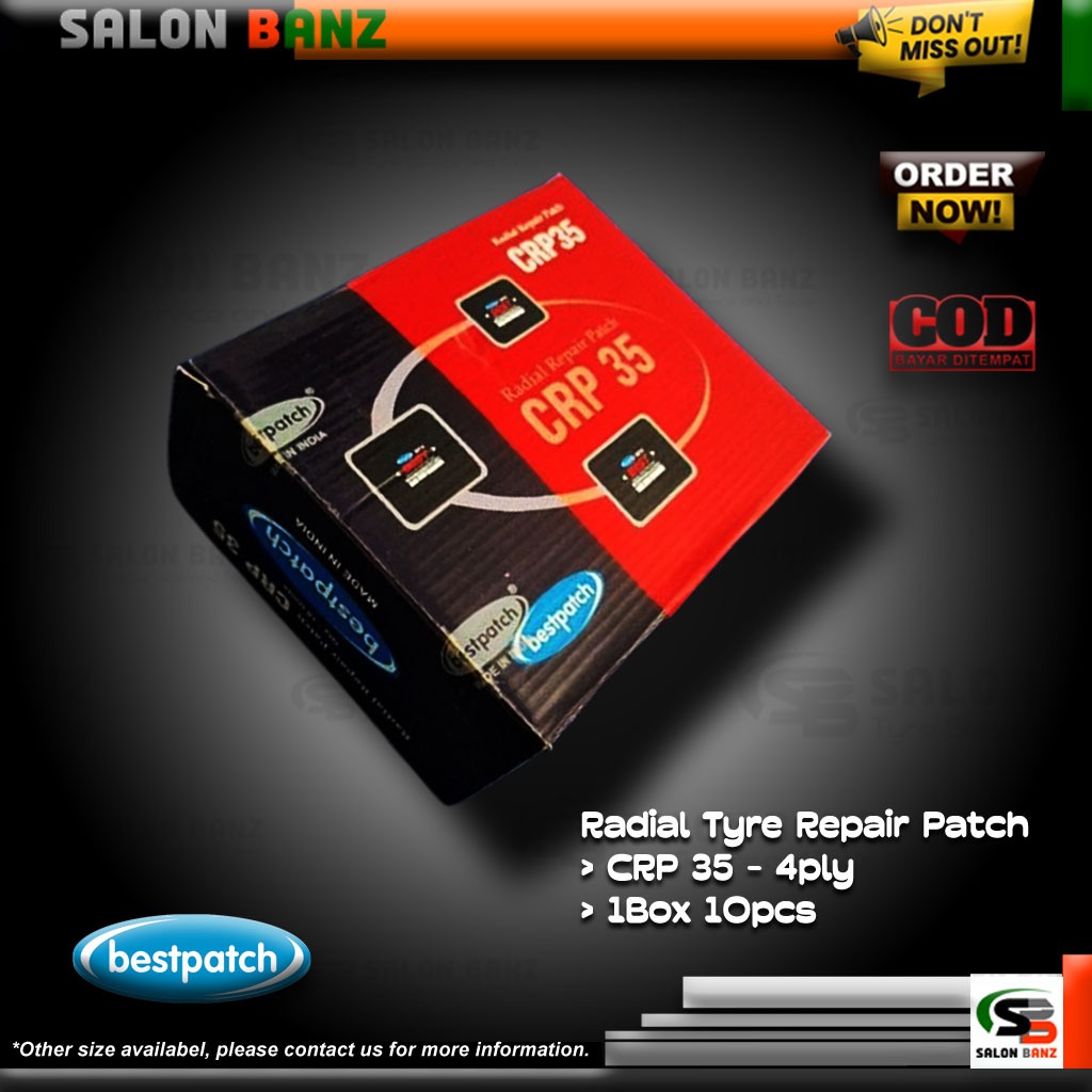 Bestpatch CRP 35 - Karet Tambal Ban Tubeless Radial - Tambal Ban TipTop