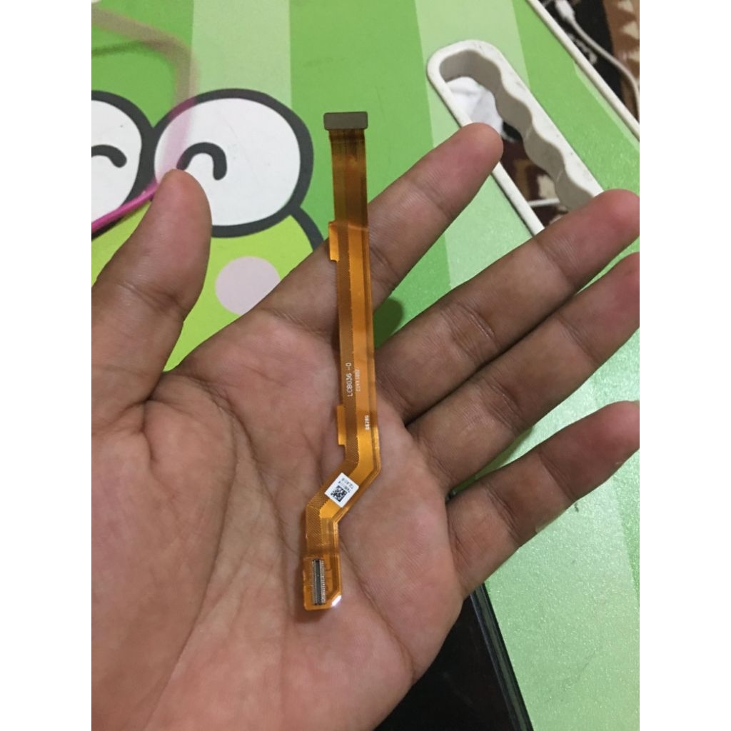 fleksibel konektor tengah main board penghubung mesin belakang bawah LCD layar oppo f3 plus ori copo