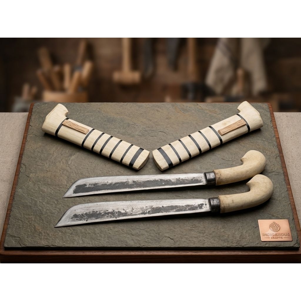 Golok Tebas Kayu Bambu Baja Per Asli Super Tajam Parang Alat Pertanian Tradisional Premium
