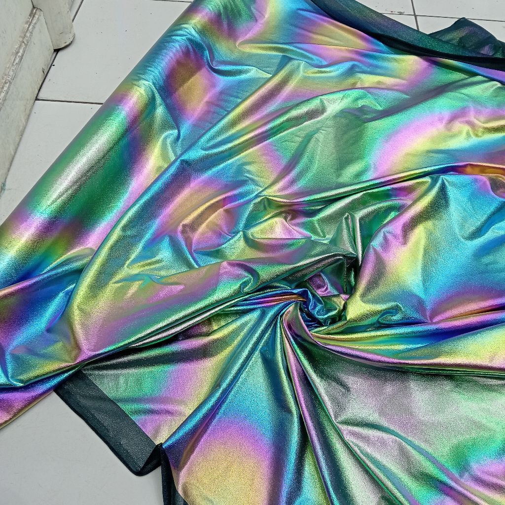 BAHAN/KAIN HOLOGRAM METALIK/KAIN METALIK GLOSSY