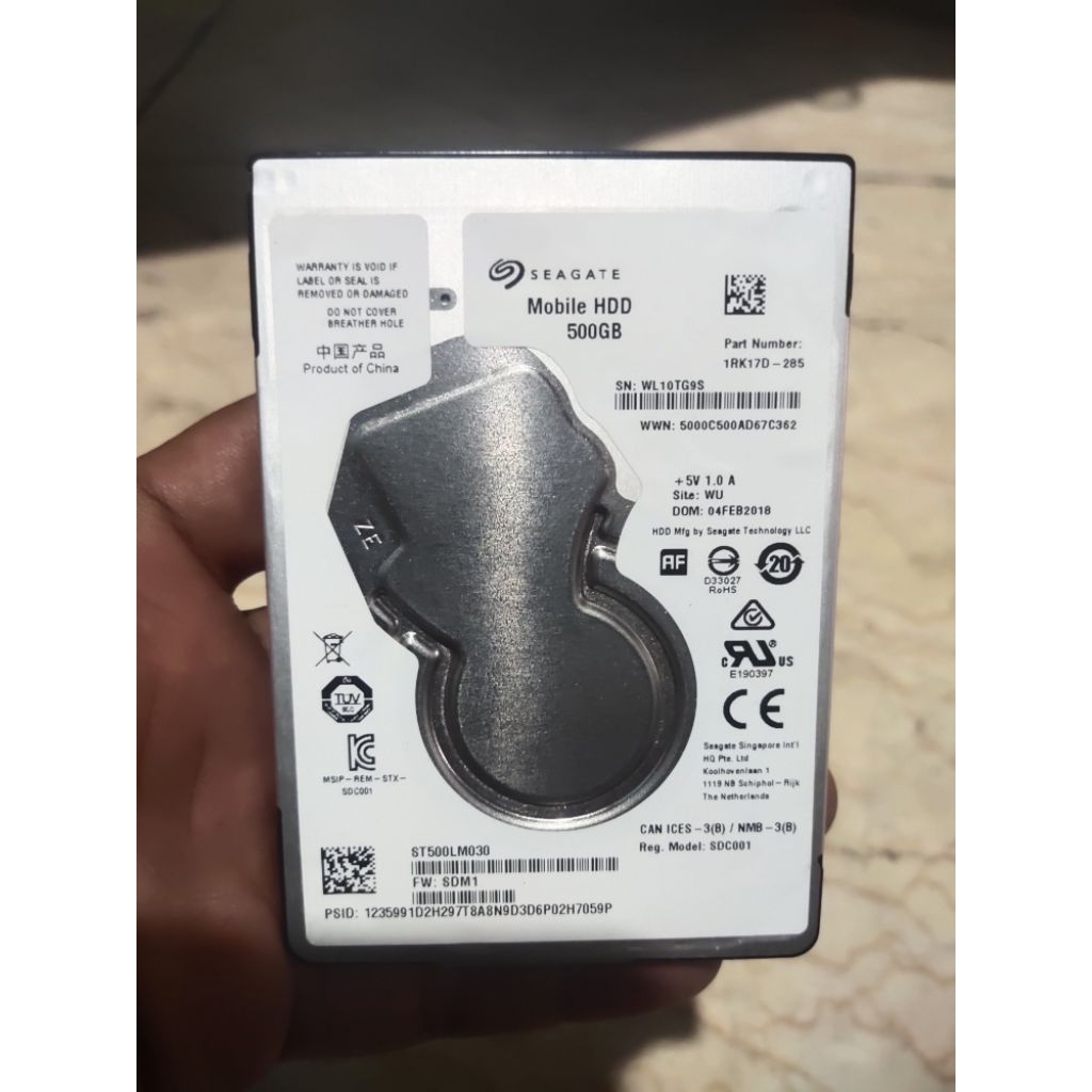 hardisk laptop 500gb slim seagate