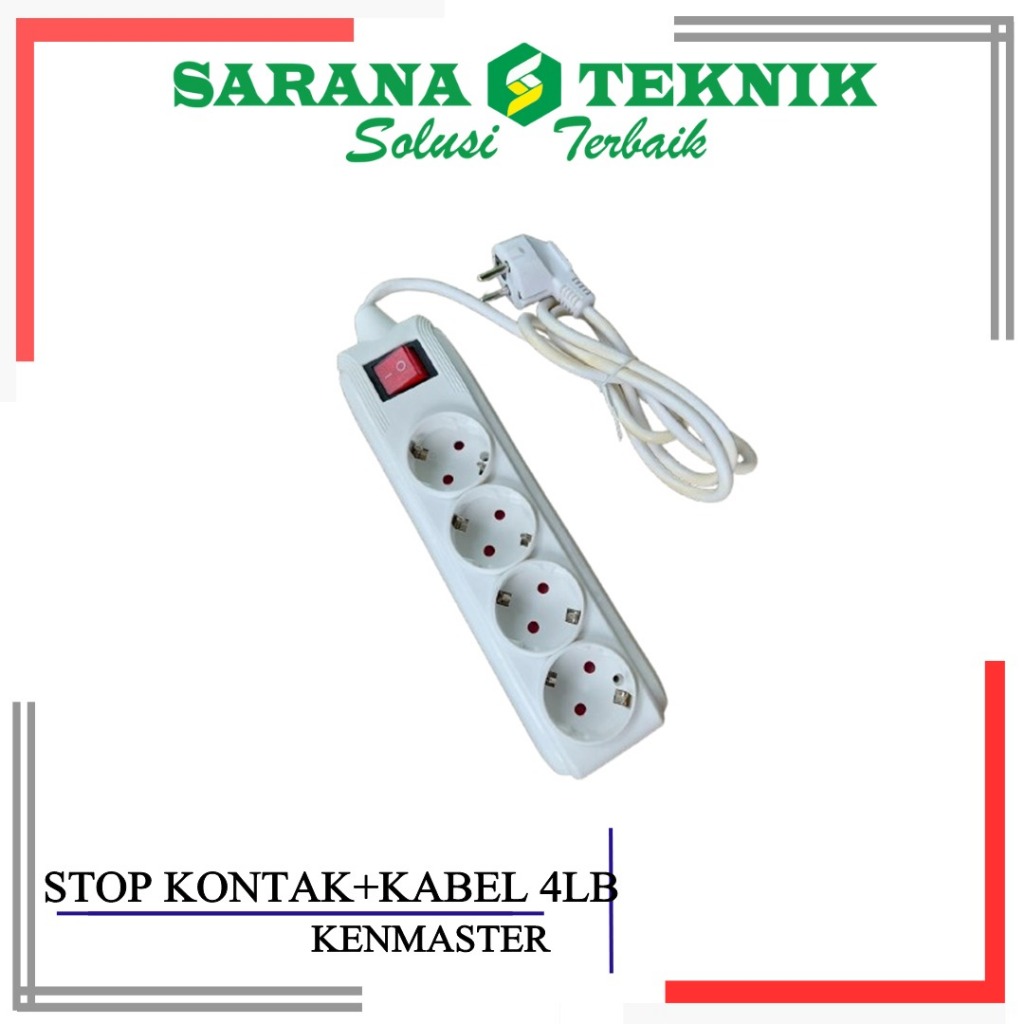STOP KONTAK 4 LUBANG KENMASTER**