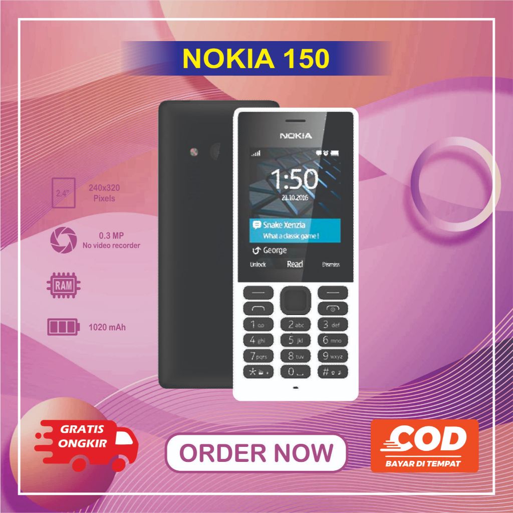 HP Nokia 150 Model RM-1190  Normal Second siap pakai