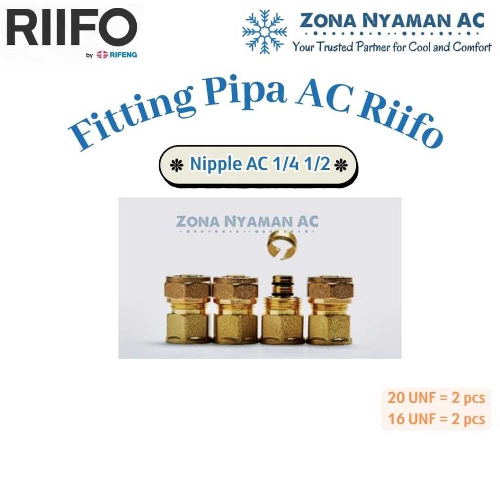 Konektor/ Fitting Pipa AC Multilayer Rifeng ke Unit AC pipa uk. 1/4 1/2