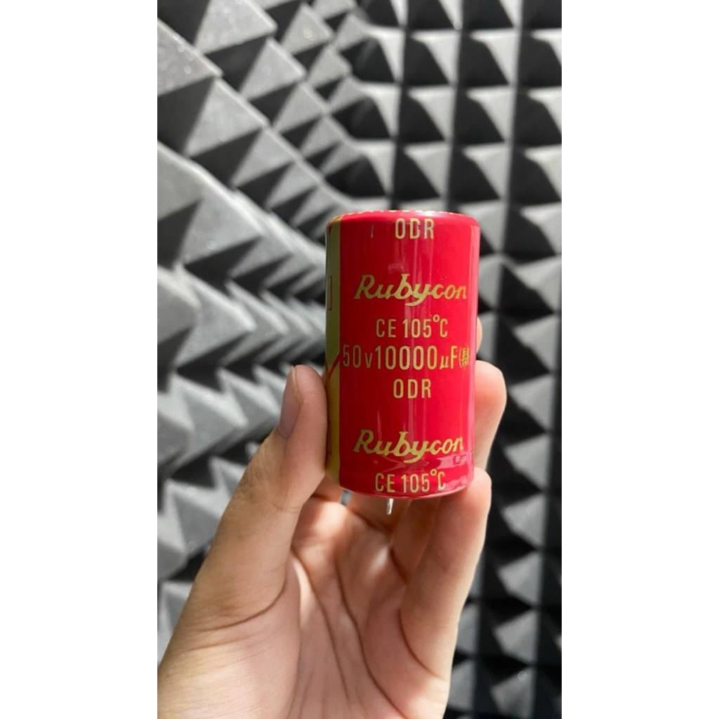 Elco 10000uf 50v rubycon merah capacitor rubycon merah 10000uf 50v