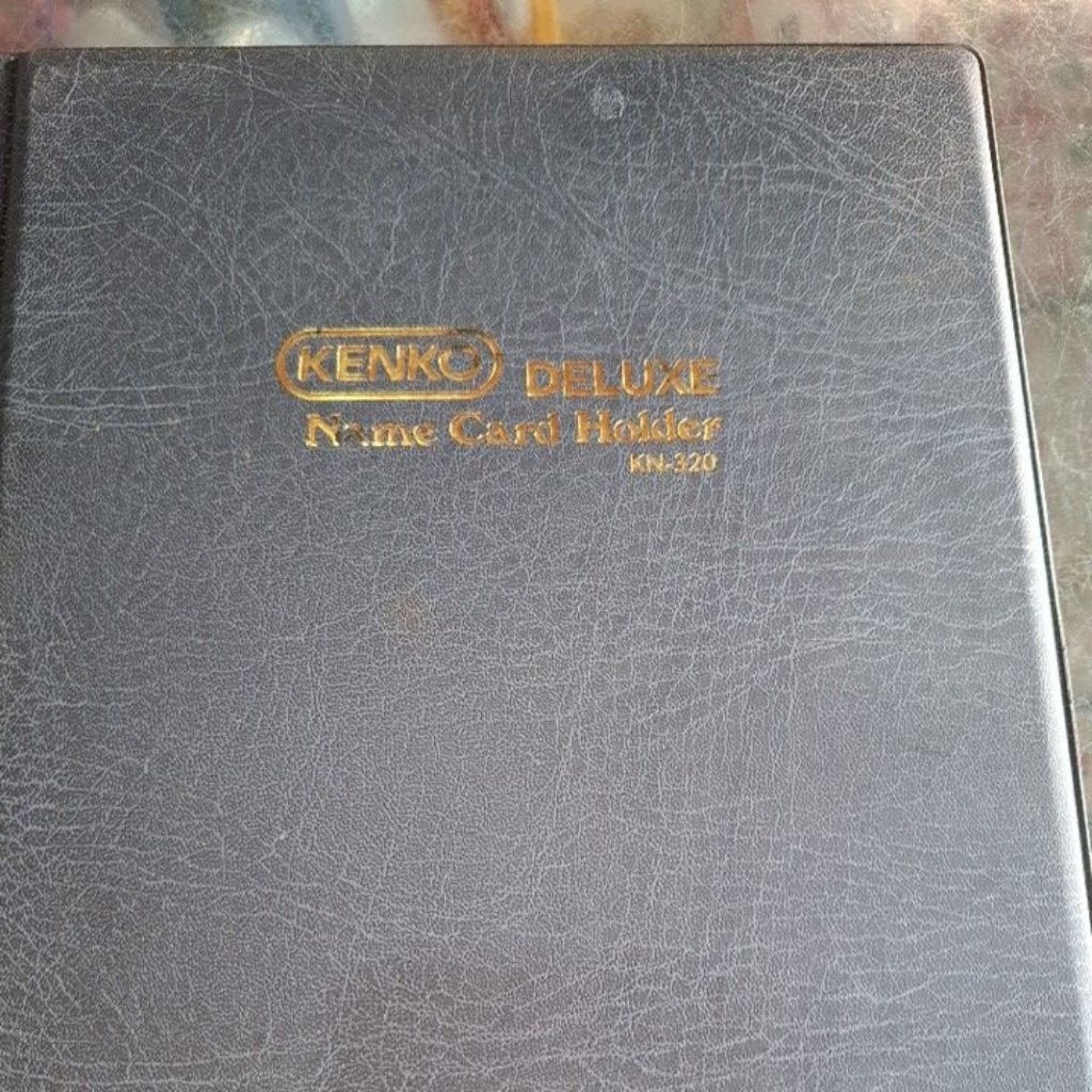 (((pcs) DELUXE  name card holder kenko KN- 320 bahan tebal / album kartu nama 320 slot kartu. 22x26c