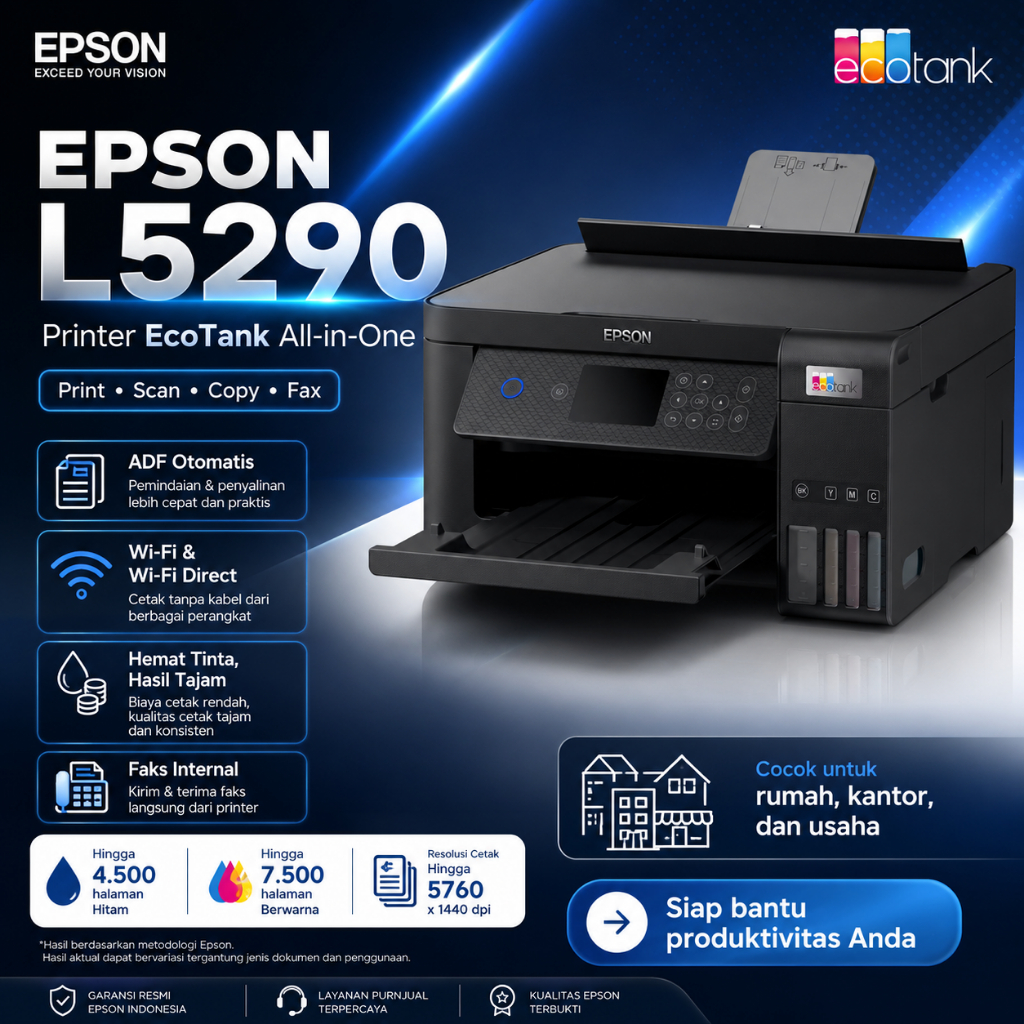 PRINTER EPSON L5290 Copy, Scan A4, Wifi