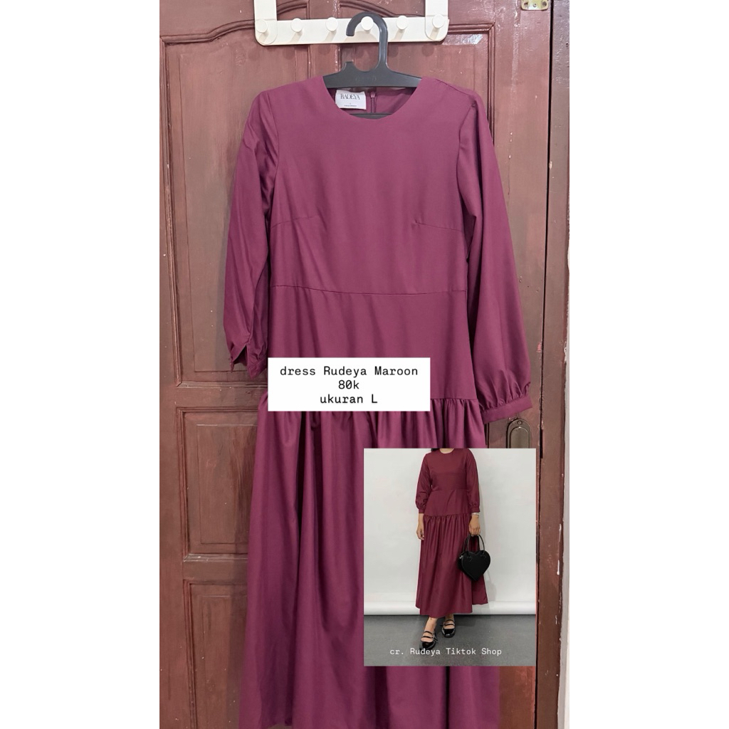 Dress Rudeya Maroon L