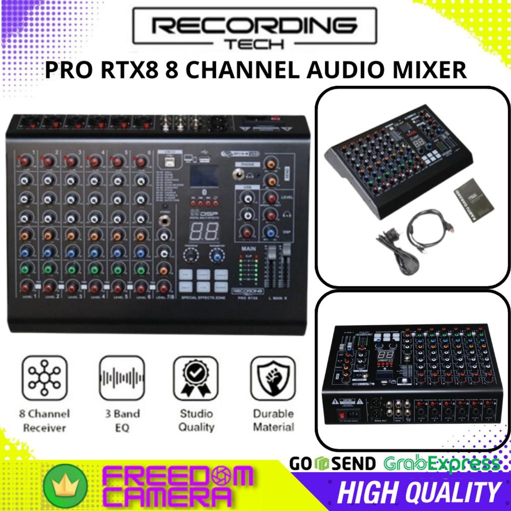 Mixer Audio Recording Tech PRO RTX8  ORIGINAL 8 CH