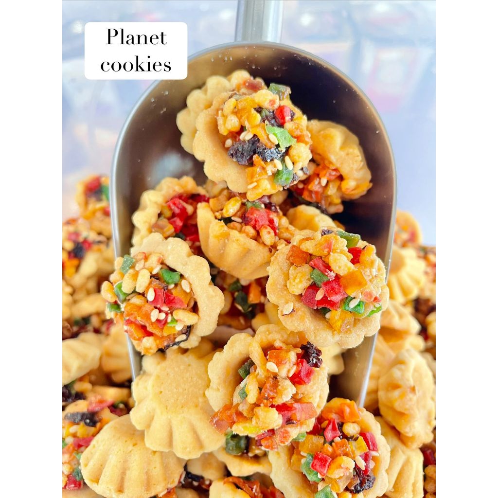 Planet Cookies 500gr 250gr Kukis Kue Kering Keranjang Sukade Manis