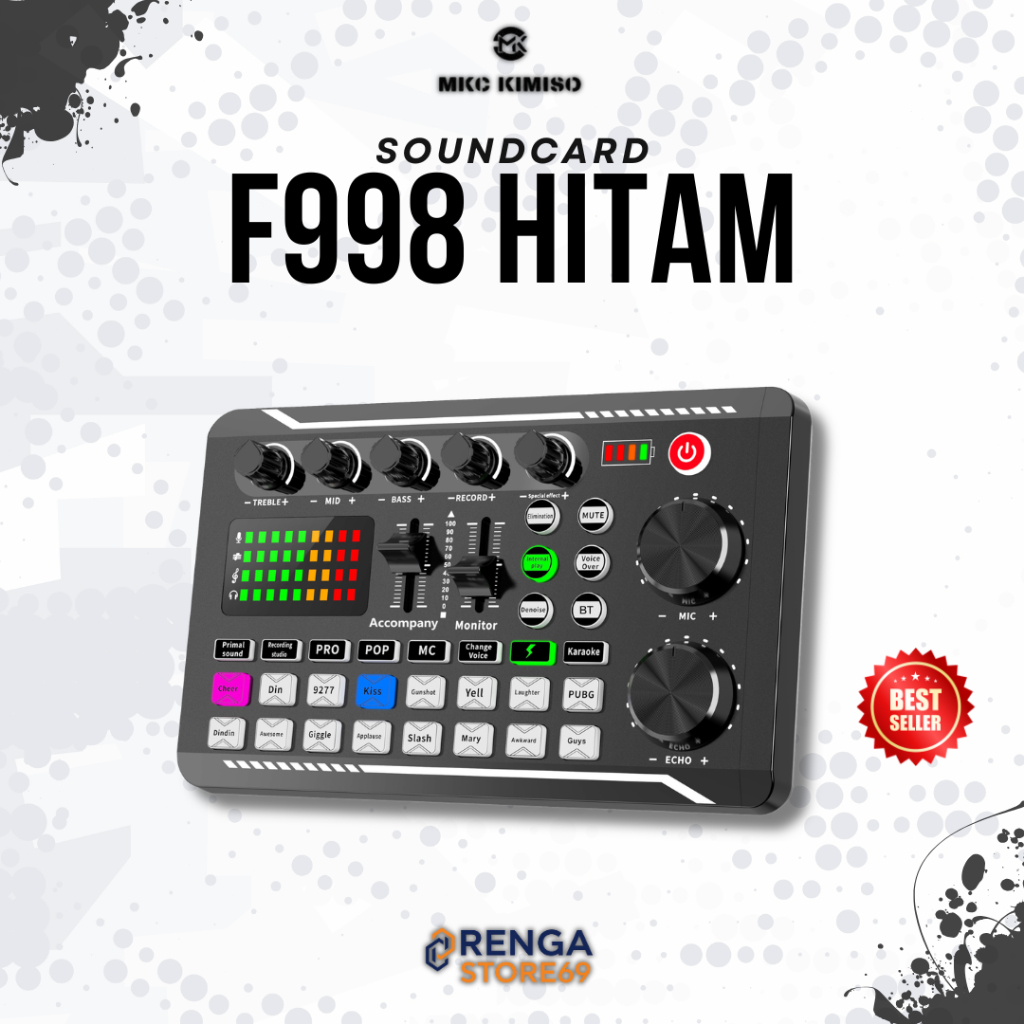 SOUNDCARD LIVE F998 HITAM SOUNDCARD AUDIO BROADCAST