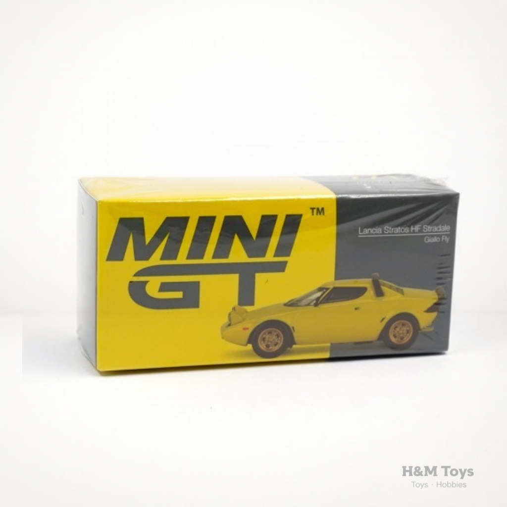 Mini GT Lancia Stratos HF Stradale Giallo Fly 1:64 - Diecast Premium Lancia