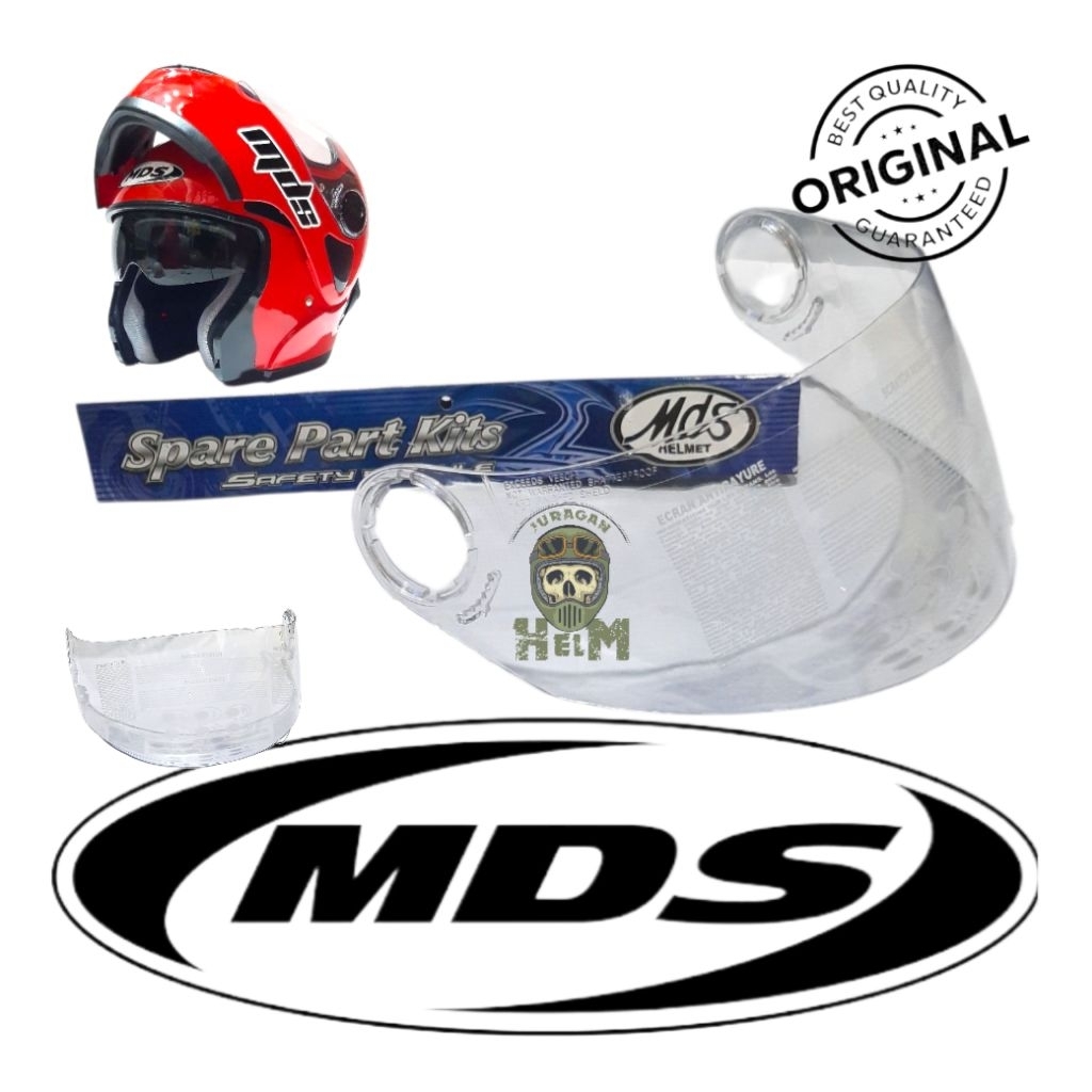 Kaca Helm ORIGINAL MDS PRO RIDER MODULAR Clear Visor Helm Full Face
