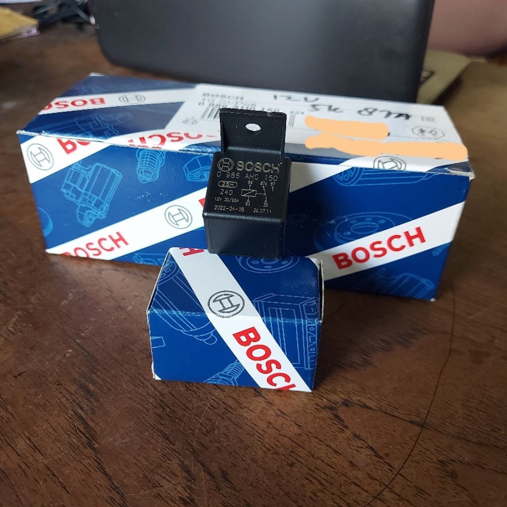 Relay Lampu 12V Kaki 5 87A (dengan Pemutus Arus) Bosch Ori
