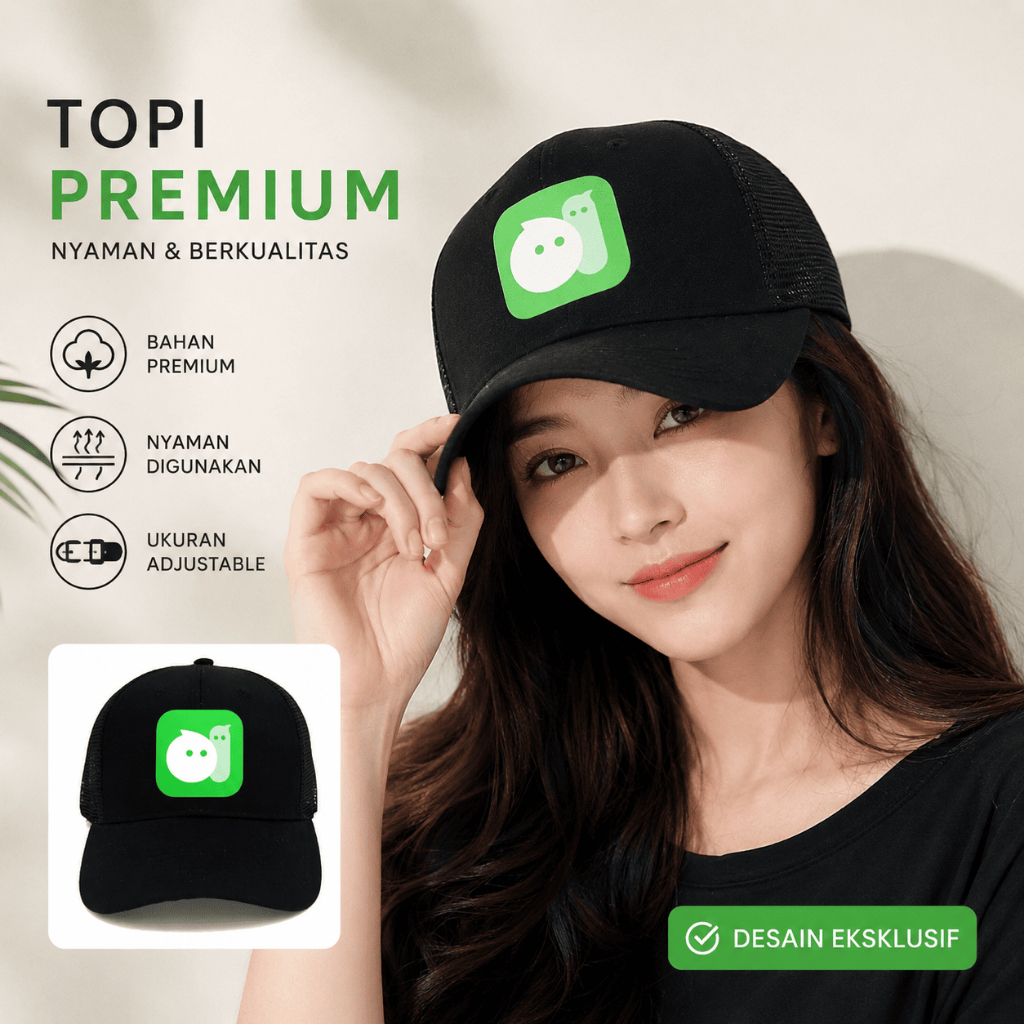 Topi Jaring Michat / Topi Michat Keren High Quality