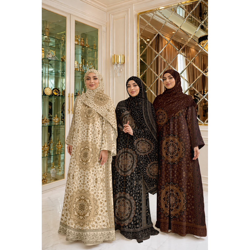 Bahan kain Arabian silk / kain motif etnik