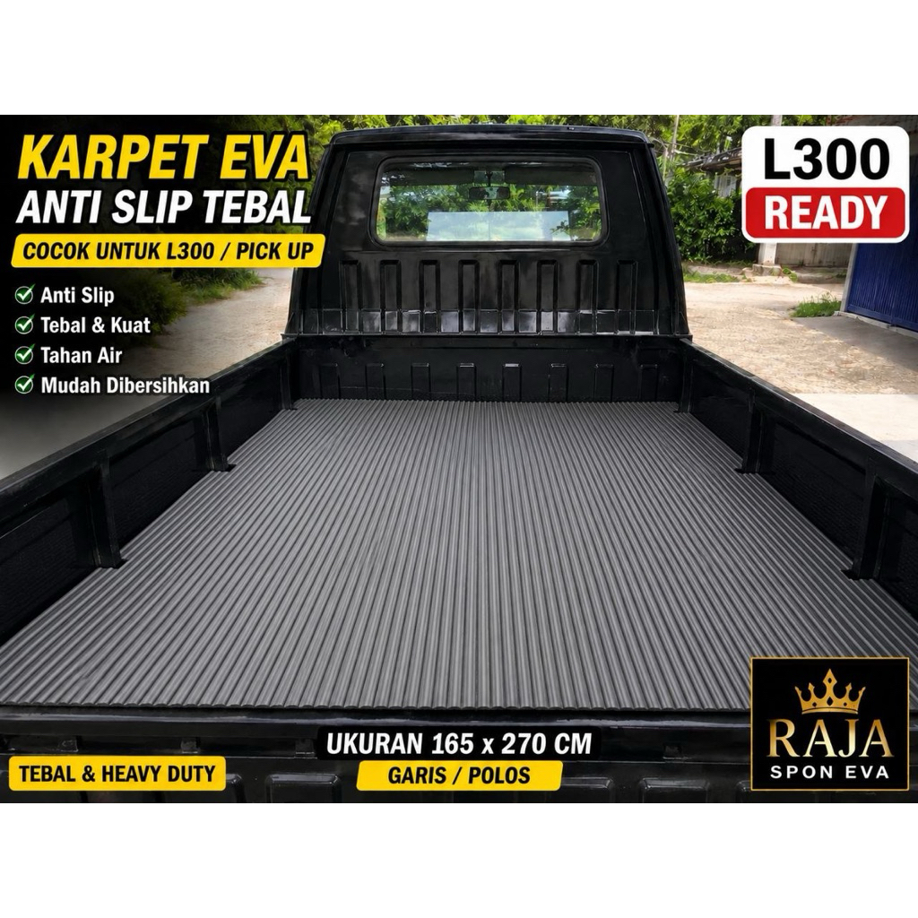 Karpet Pelindung Bak Mobil Pick Up Full EVA Spon Anti Slip Tebal Tanpa Sambungan Carry Grand Max L30