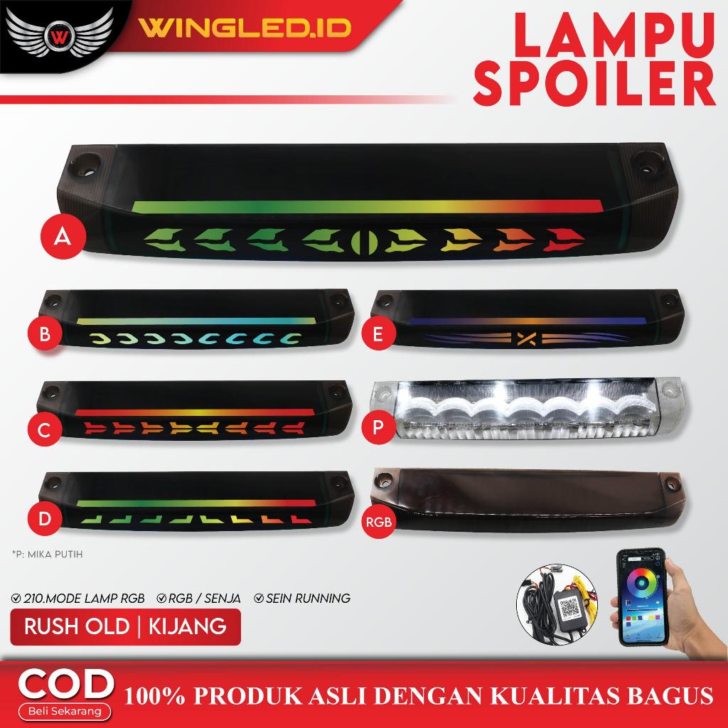 Lampu Spoiler Universal RUSH LAMA 2015-2017/KIJANG KAPSUL/LGX RGB Ori Aksesoris Mobil KHUSUS SPOILER