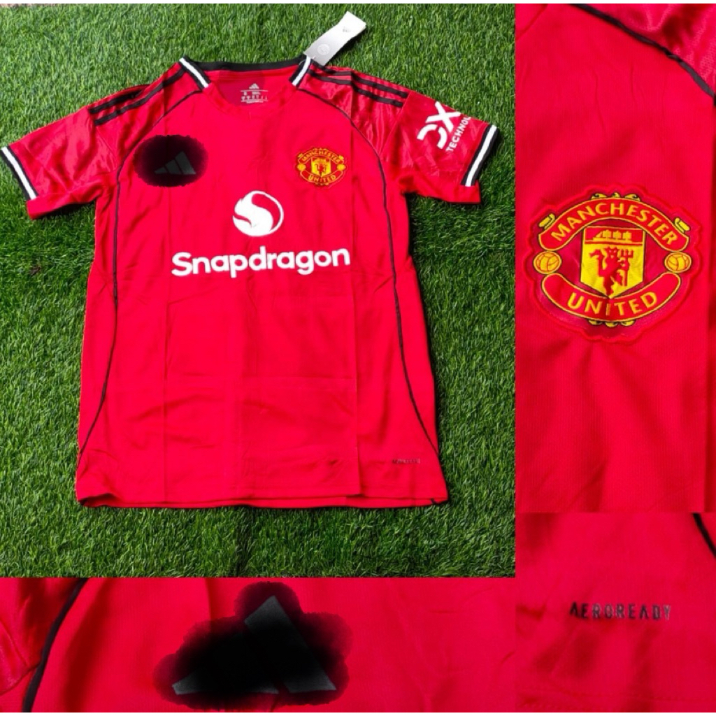 Jersey Kaos Baju Sepak Bola Man Mancester Manchester United Utd Home Away 3rd Third The Red Reds Mer