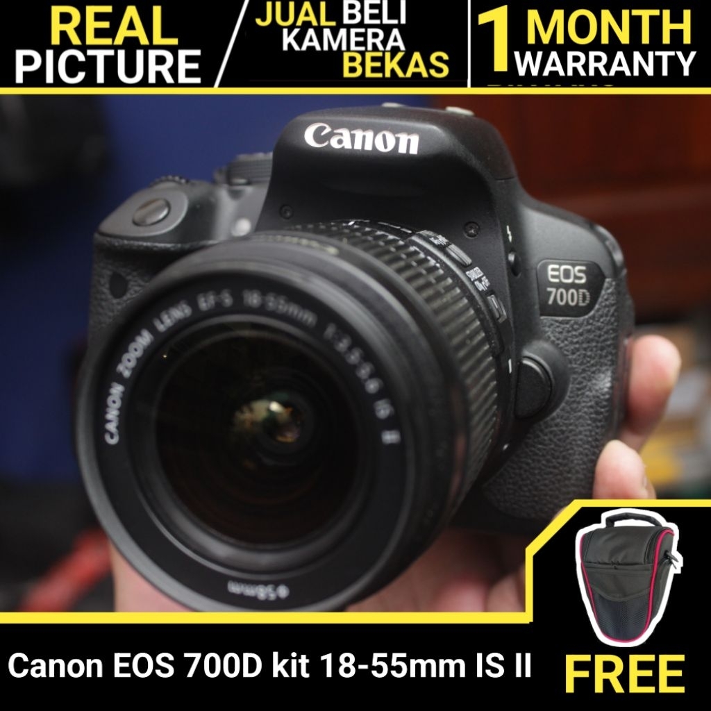 Canon 700D kit 18-55mm IS II BEKAS