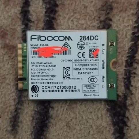 Modul Modem WWAN Fibocom L850-GL Dell DW5820e Normal Tested All Operator