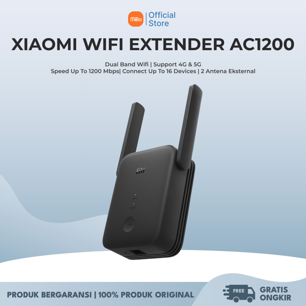 Xiaomi Mi WiFi Range Extender AC1200 Berkecepatan Tinggi Koneksi Stabil Pengaturan Mudah Garansi Res
