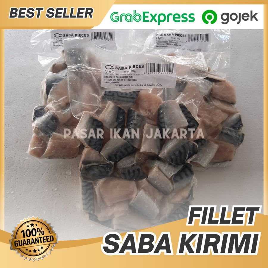 Mac Saba Pieces 500gr | ikan mackarel fillet | Saba Kirimi Pieces