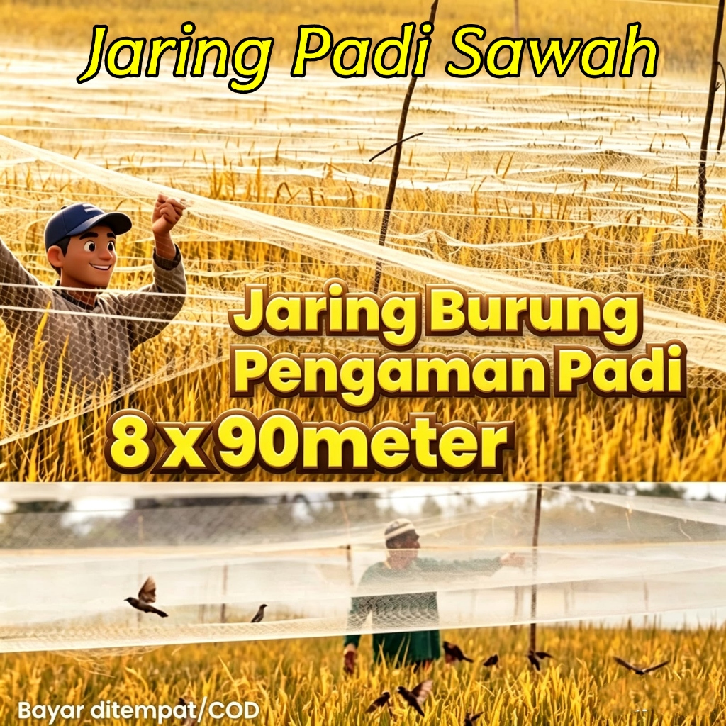 JARING SENAR / JARING BURUNG EMPRIT / JARING PADI / JARING SAWAH / JARING JAGA PADI SAWAH