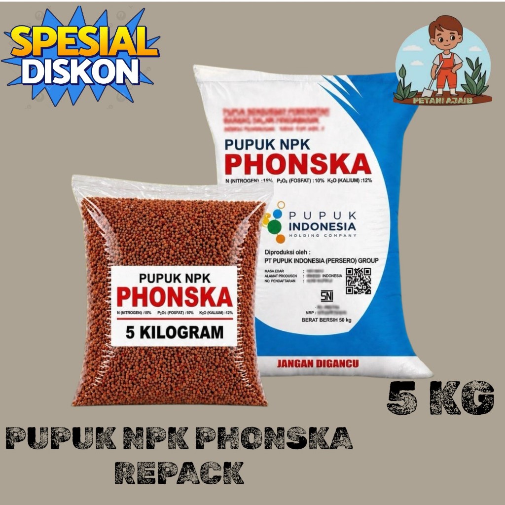 Pupuk PHOSKA Non Subsidi Kemasan repack 5kg