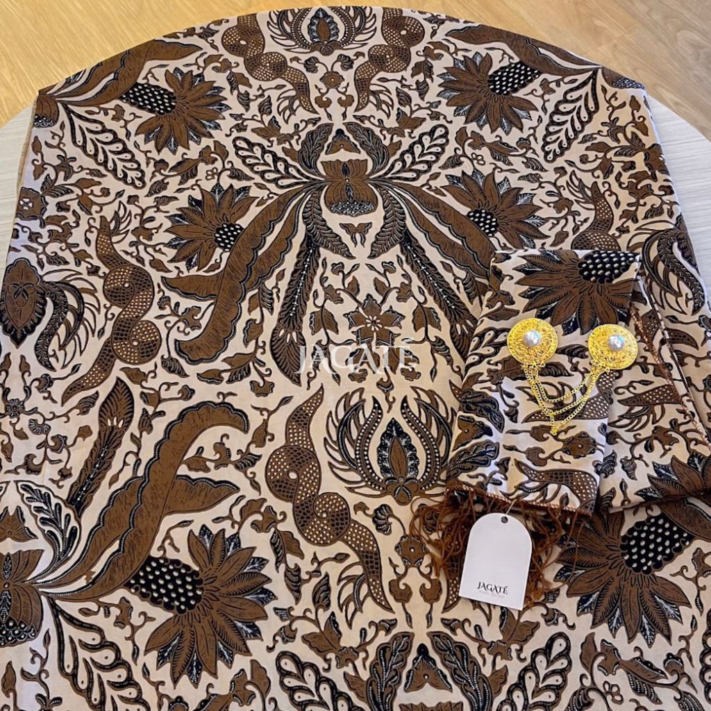 KML15 Kamen Sutra Paris Motif Batik Cokelat