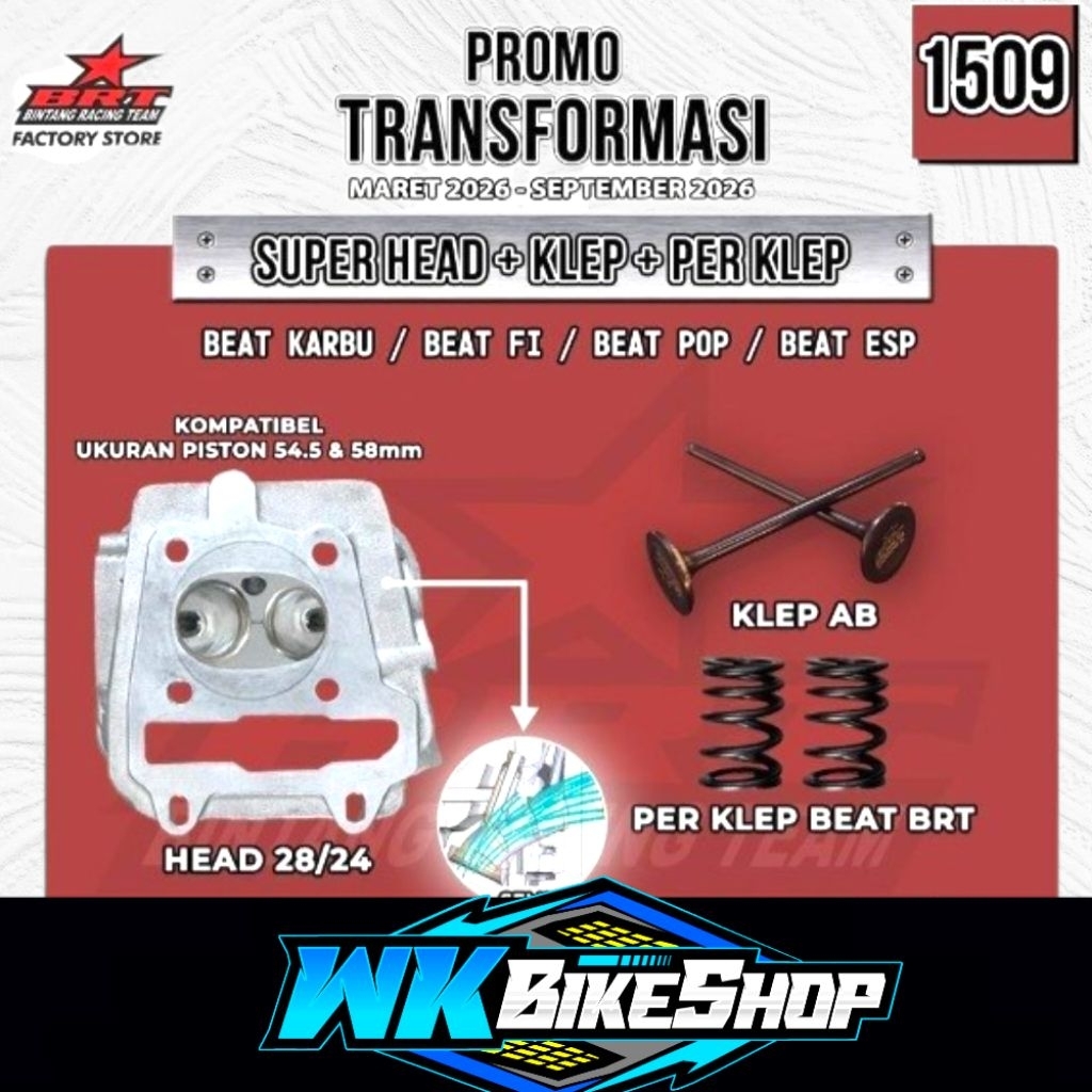 HEAD BRT SUPER BEAT SCOOPY SPACY (KARBU / FI / ESP / POP)
