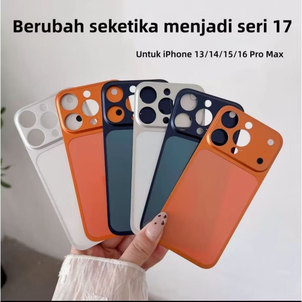BACK COVER FOR IPHONE 13 PRO MAX CHANGE IPHONE 17 PRO MAX ANTI GORES BELAKANG