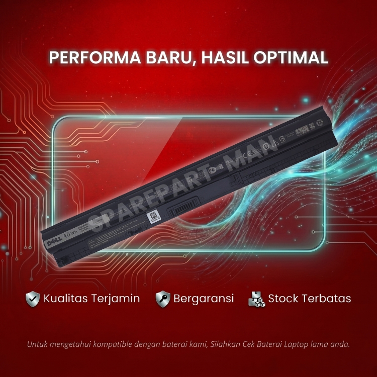Baterai for De P60G P64G P65G P51F P52F P28E P47F M5Y1K ori