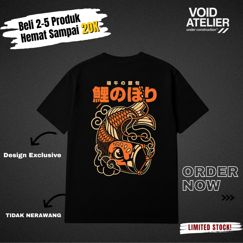 Kaos Eksklusif | Japanese Fish" Art | Void Atelier